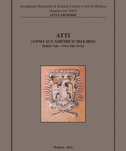 ATTI ANNO ACCADEMICO 2014-2015 SERIE VIII - VOLUME XVIII