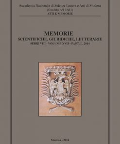 MEMORIE SCIENTIFICHE, GIURIDICHE, LETTERARIE SERIE VIII - VOLUME XVII - FASC. II, 2014