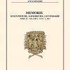 MEMORIE SCIENTIFICHE, GIURIDICHE, LETTERARIE SERIE IX - VOLUME I - FASC. I, 2017