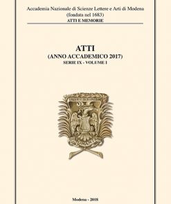 ATTI ANNO ACCADEMICO 2017 SERIE IX - VOLUME I
