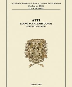 ATTI ANNO ACCADEMICO 2018 SERIE IX - VOLUME II